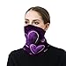 LDGSUPH Purple Hearts Neck Gaiter for Adult Soft Dust-proof Windproof Face Cover Fashion Neck Cozy Gator Scarf Multipurpose Sunscreen Breathable Bandana Face Mask Scarf