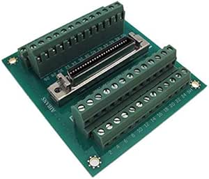 68-Pin SCSI Female Breakout Board - Compact Servo Drive Motor Control Module With Gold Pins