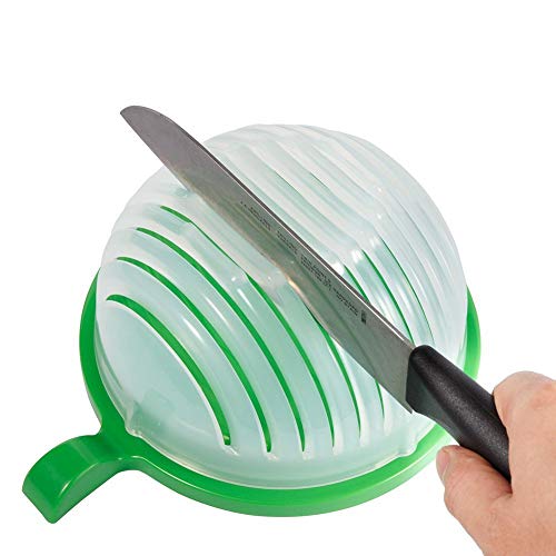 Salad Cutter Bowl,Fruit Vegetable Salad Chopper Bowl,Easy Salad Make,Fresh Salad Slicer FDA-Approved