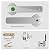 Secustone Smart Lock - Keyless Entry Door Knob with Passcode, Fingerprint, Keys - Bedroom, Apartment, Office - Silver