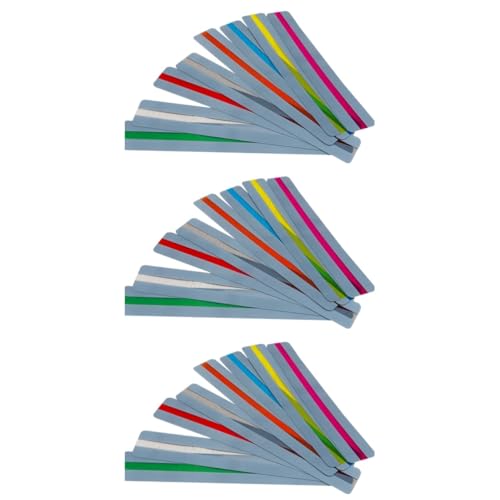 Signets en PVC de taille design NUOBESTY robustes : 3 lots de 32 marque-pages pour indexation livre