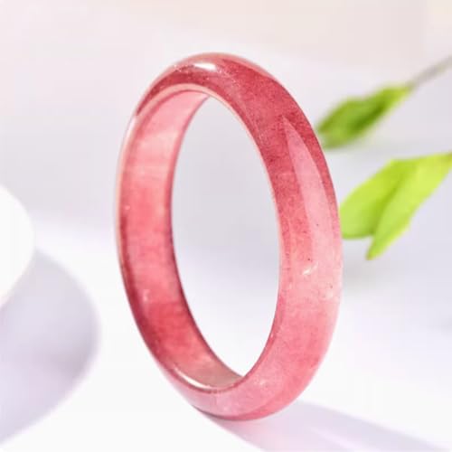 Bangle de jade en cristal rose YZCIS bijou luxe taille 62 - 2