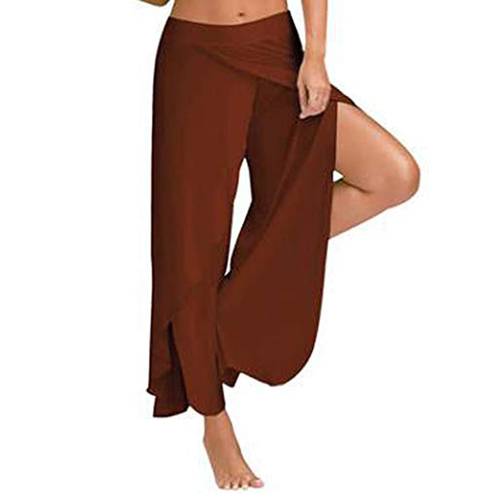 Harem Pants for Women Side Slit Jogger Hippie Yoga Beach Sweatpants