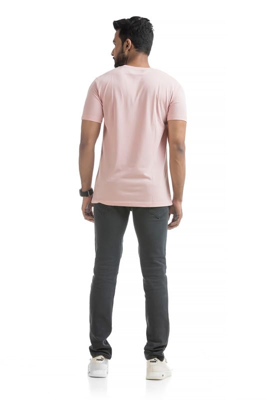 Image of Men's T Shirt Cotton Unique Chest Printed Regular and Relaxed Fit Half Sleeves Breathable Soft Fabric Standard Length Comfortable, Trending, Stylish & Modern Casual Wear