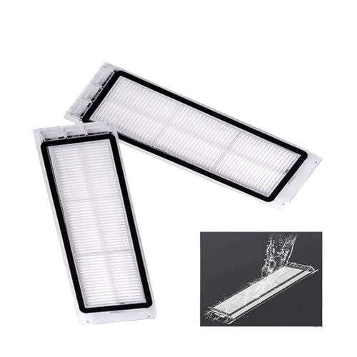 Dust Container Filter Accessory, Compatible for Roborock S5 Max S50 S55 S6 S6Pure E4 E5 S6MaxV, Robot Vacuum Cleaner Filter Dust Container Accessory(4 pcs Filter)