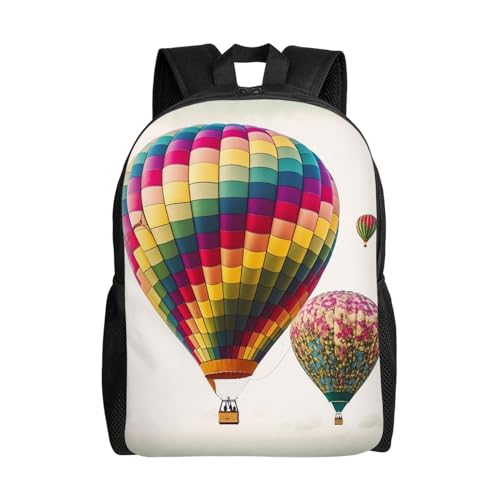 Travel Backpack for Women Men Waterproof Carry On Backpack Color Hot Air Balloon 15.6inch LaptopBackpack, Black, One Size, Laptop Backpack