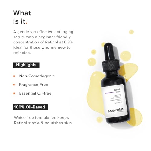 Minimalist 0.3% Retinol & Q10 Serum 30ml - Image 3