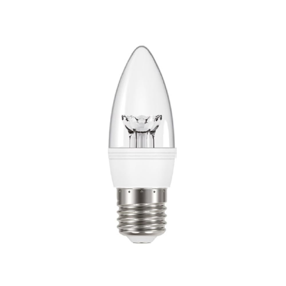 Swan Lightbulbs LED Candle Bulb DOM122, 3.5W, E27 Edison Screw, Clear, Cool White, Energy Saving