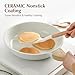 SENSARTE Nonstick Ceramic Frying Pan Skillet with Lid, 10 Inch Omelet Pan, Healthy Non Toxic Chef Pan, Induction Compatible Egg Pan with Heat Resistant Handle, Free of Intentionally Added PFAS/PTFE