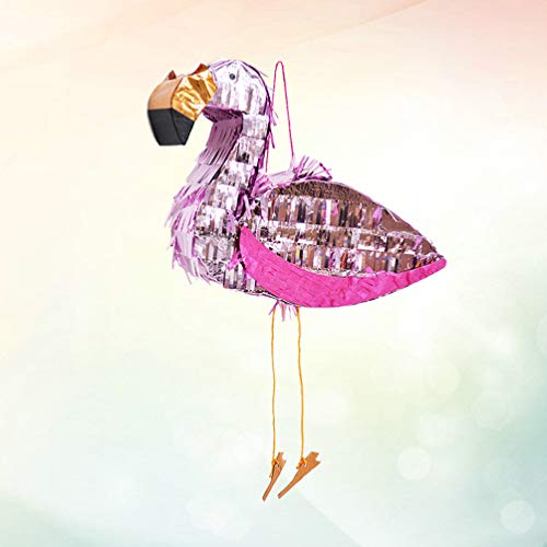 STOBOK 1Pc Pinata Flamingo Party Aluminiumfolie Carnaval Kleurrijke Game Props Snoep Festival Speelgoed Carnaval… - Image 7
