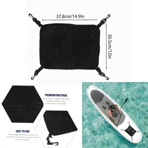 image for M Jiuyunmu Paddleboard Deck Bag Elastic Sup Mesh Storage Bag with Wate