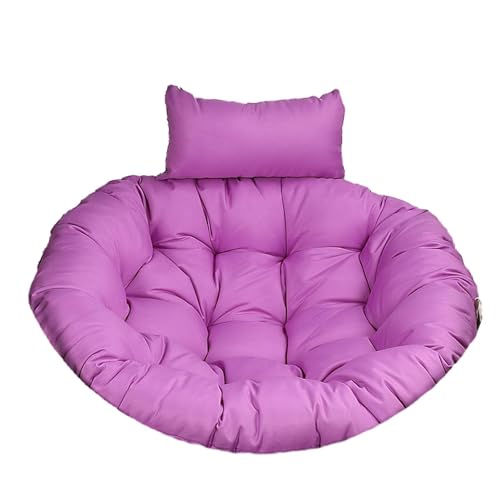 Juego de cojines colgantes para silla de huevo, almohadillas gruesas con reposacabezas para uso en interiores y exteriores, perfecto para patio, jardín y relajación, 120 cm