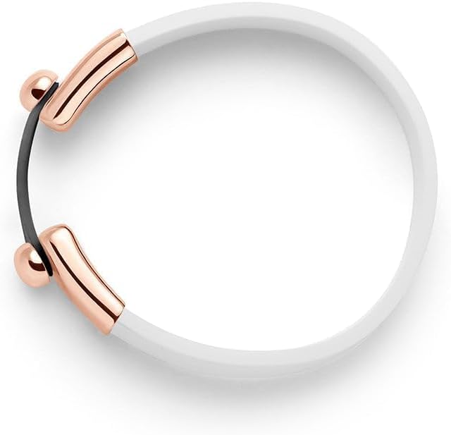 Miniatura 3 de LoveSnap Pulsera Mindfulness  Banda de goma de silicona 100% con cierre de oro rosa, herramienta CBT para pensamiento positivo, incluye 5 bandas de