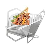 Faltbarer Feuerkorb,Tragbarer Grillwärmer - Feuer Korb - Garten Terrasse BBQ Party Feuerkorb