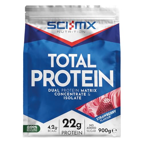 SCI-MX Total Protein Powder Lean Muscle Strawberry Flavour 900g