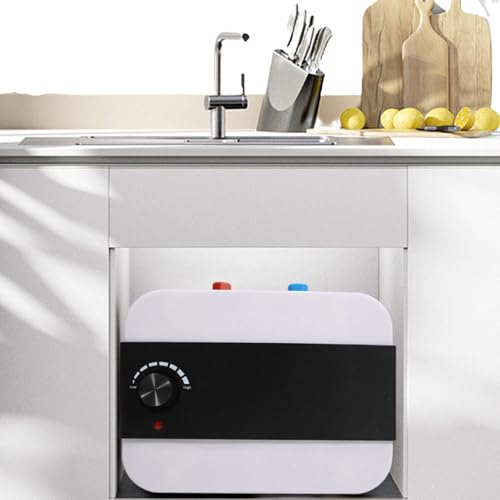Calentador Agua Electrico Instantáneo 6L cocina bajo fregadero 1500W Temperatura Constante termo electricoCalentador de agua resistente a la presión con baño, cocina, ducha o bañera