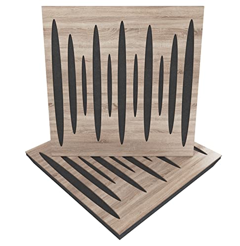 (2 Pack) — Sound Absorption-Diffuse Acoustic Panel «Pulsar» | 19.7''x19.7''x2.1