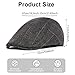 ACWOO Schiebermütze Barret Flat Cap Schirmmütze, Barett Cap Herren, Gatsby Schirmmütze Newsboy Flat Baskenmütze, Kostüm Accessoires für Frühling Herbst Winter