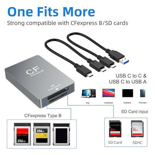 Lecteur de carte type B USB 3.2 10 Go transfert sans interruption - 2