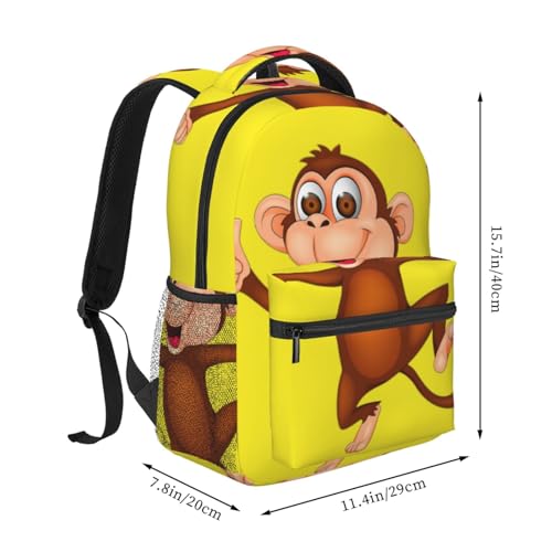 Mochila diaria casual estampada duradera de diseño clásico y compacto 2