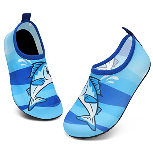 Image of ANLUKE Kids Boys Girls Water Shoes Barefoot Aqua Socks Fast Dry Beach Swim Outdoor Sports Shoes for Toddler