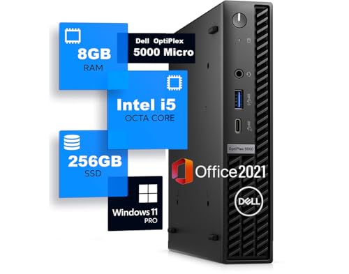 Dell fOptiPlex 5000/7000 Micro 12 Core i5 / 8GB / 256GB SSD/Windows 11 Pro/^ȃXy[XPC rWlX/É/4K HDRΉ/DP*2/y/LxȃC^[