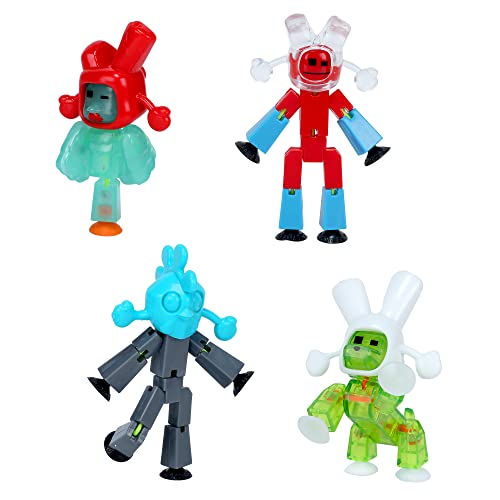 Zing Stikbot Easter Blind Pack, Set Of 4 Mystery Color Stikbot Collectable Action Figures With Exclusive Bunny Or Chicken Hats, Create Stop Motion Animation, For Kids Ages 4 And Up #TOP11