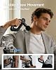 Pistola de masaje de tejido profundo portátil con calor y frío, negro | 6-12mm con brazo ajustable, 6 cabezales para hombres y mujeres, alivio muscular en espalda, cuello y piernas, silenciosa para hogar, gimnasio y oficina, elegible FSA, HSA 8
