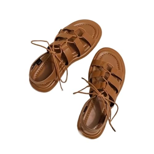 Womens Sandals Thick-soled Roman sandals for women summer retro versatile French straps beach casual beach shoes2