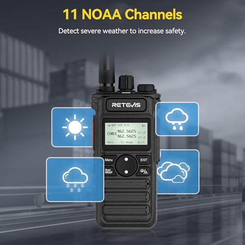 Image of Retevis RT86S(2nd Gen RT86) Walkie Talkie Long Range,Professional 2 Way Radio with 6 Way Charger,Group Call,2600mAh Rechargeable,Type C,NOAA,Heavy Duty Two Way Radio for Warehouse Industrial(6 Pack)