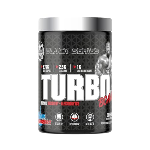 Image of Dexter Jackson Signature Series Black Series Turbo Bcaa | Recovery, Strength, Hydration 30 Servings (390Gm) ((Blueraspberry), Powder