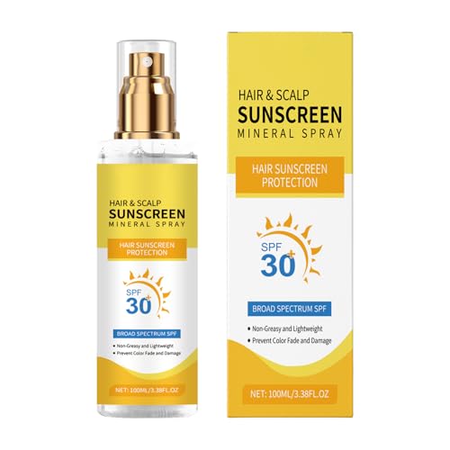 Hair And Scalp Sunscreen, SPF 30 Spray Protector Solar, Spray Protector Solar No Graso, Previene La Sequedad Y La Decoloración Del Cabello, P-rotector S-olar Portátil Para Senderismo Playa Correr