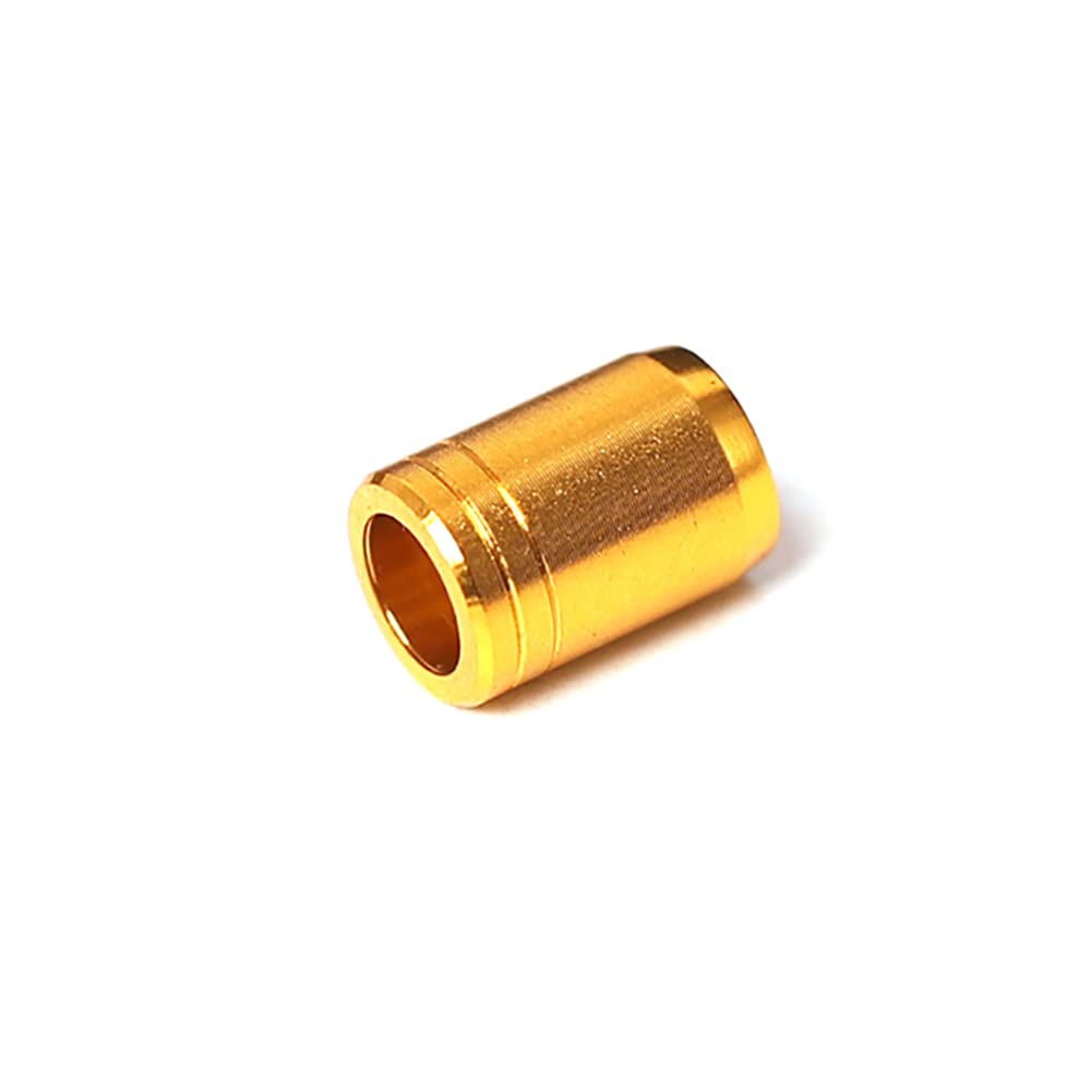 ACCMOS Explosion-proof Ring Arrow Collar, for ID 4.2 mm OD 5.4mm 5.5mm 5.6mm 5.7mm 5.8mm 5.9mm 6.0mm 6.1mm Arrow Shaft Ring Rear-end Ring, Bow Accessories 50 pcs (OD 5.7mm, gold)