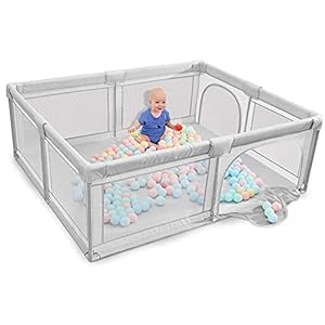 Honelevo Baby playpen, Playpens for Babies, Kids Safety Play Center Yard, Extra Large Indoor Outdoor Toddler Infant…