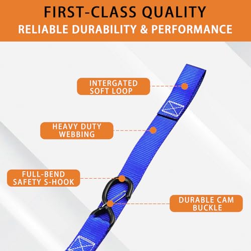 XSTRAP STANDARD Alças de amarração para motocicleta - (pacote com 2) Resistência à ruptura de 1,3 kg