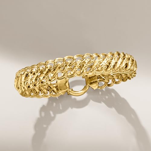 Ross-Simons 18kt Gold Over Sterling Multi-Link Bracelet3