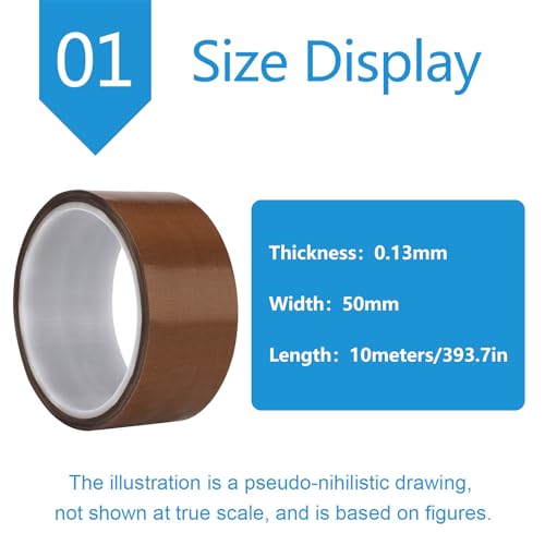 Cinta resistente al calor de PTFE autoadhesiva y aislante de 0.13mm 2