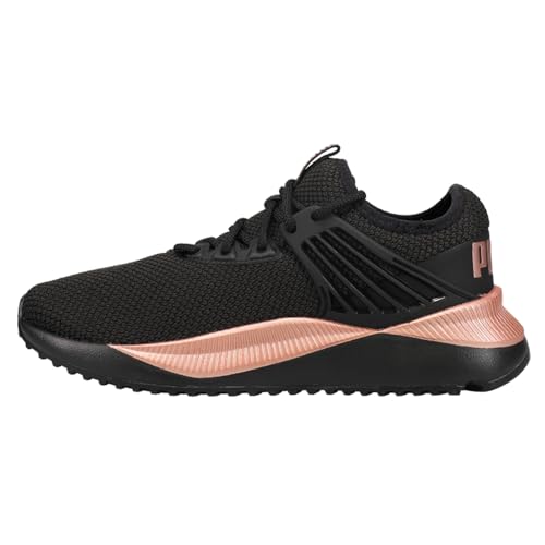 PUMA Womens Pacer Future Sneaker, PUMA Womens Black-Rose Gold, 6.54