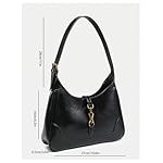 Women's PU Leather Clasp Shoulder Bag Adjustable Strap Vintage Hobo Handbags Purse - Image 5