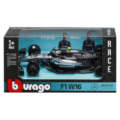BBURAGO F1 Mercedes AMG W16 Petronas #12 Antonelli Australia GP (2025) - Modellauto Formel 1 Maßstab 1:43… – Ansicht 6