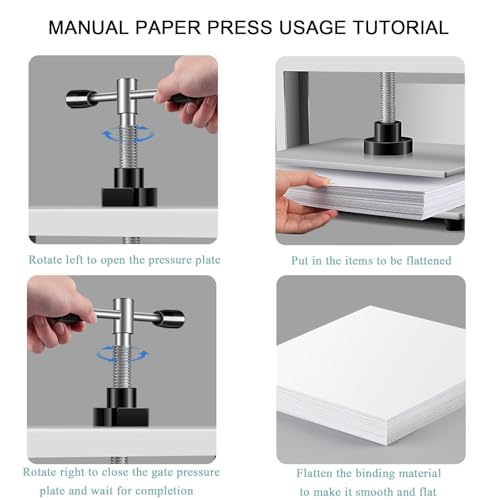 Macchina da stampa manuale per appiattimento di libri, fotolibri, buoni e fatture - Macchina da stampa compatta ed efficiente