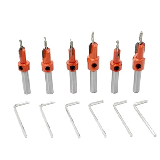 Hss Countersink Drill Bit Woodworking Screws Chamfering Wood Hole Drills Bit Countersinking Round Shank Timber Plastic Working (01)