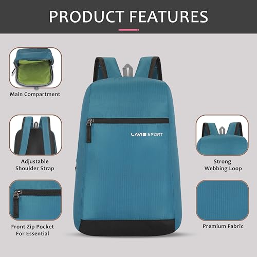 Lavie Sport Sprinter 11L Green Daypack Crystal Teal - Image 3