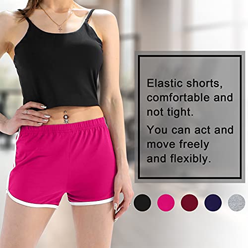 Uratot 5 Pack Women's Cotton Yoga Dance Short Pants Sport Shorts Summer Athletic Cycling Hiking Sports Shorts #TOP3