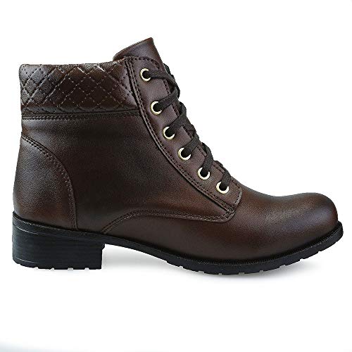 Bota Cano Baixo com Cadarço Neway Feminina