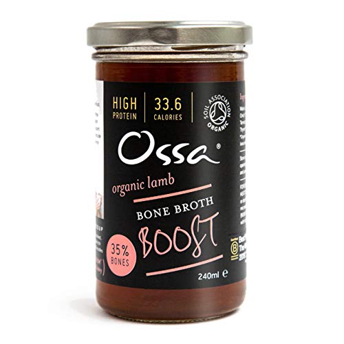 Ossa Organic Lamb Bone Broth Boost - All Natural, Keto/Paleo Cooking with Collagen Protein, 240g