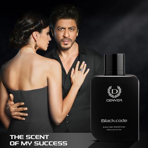 Image of DENVER Black Code Perfume For Men - 100 ML | Fougere Aromatic, Woody | Long Lasting Fragrance | Eau De Parfum