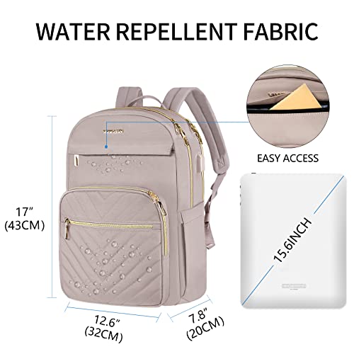 VANKEAN 15.6 Inch Laptop Backpack for Women Work Bag Fashion with USB Port の商品画像 1