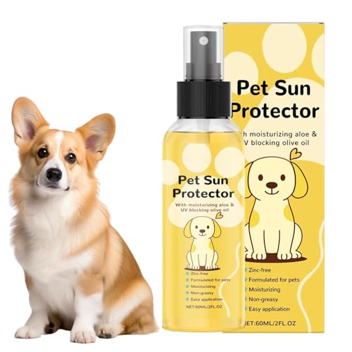 Sunscreen Dogs - Cat Sunblock Moisturizing SPF Spray | Sensitive Skin Sun Protection Lightweight Water Resistant Formula Outdoor Protection for Beach, Pool, Lake, Boating or Camping Use