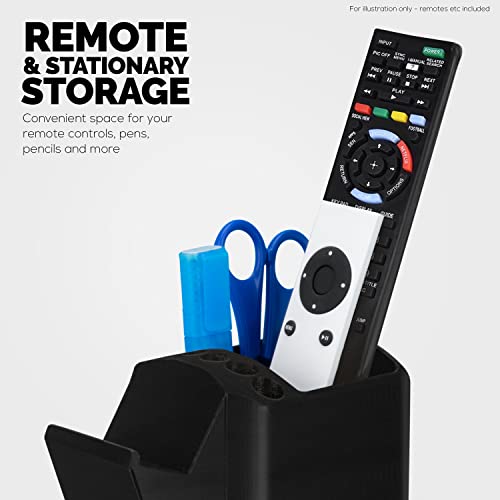 Image of BRAINWAVZ Game Controller, TV Remote Control & Pens Pencils Stationery Storage Desktop Organizer Holder, Universal Design for Xbox ONE PS5 PS4 PC Gamepads, Reduce Clutter (D04)
